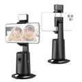 Camnoon Auto Face Tracking Tripod Auto-Tracking Phone Holder Desktop Selfie Gimbal Stand 360°Rotatable Face & Body Tracking Gesture Control with LED Fill Light for Vlog Live Streaming Recording Video