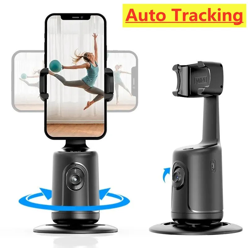 360° AI Face Tracking Gimbal – Smart Phone Stabilizer for TikTok, Vlog & Live Streaming